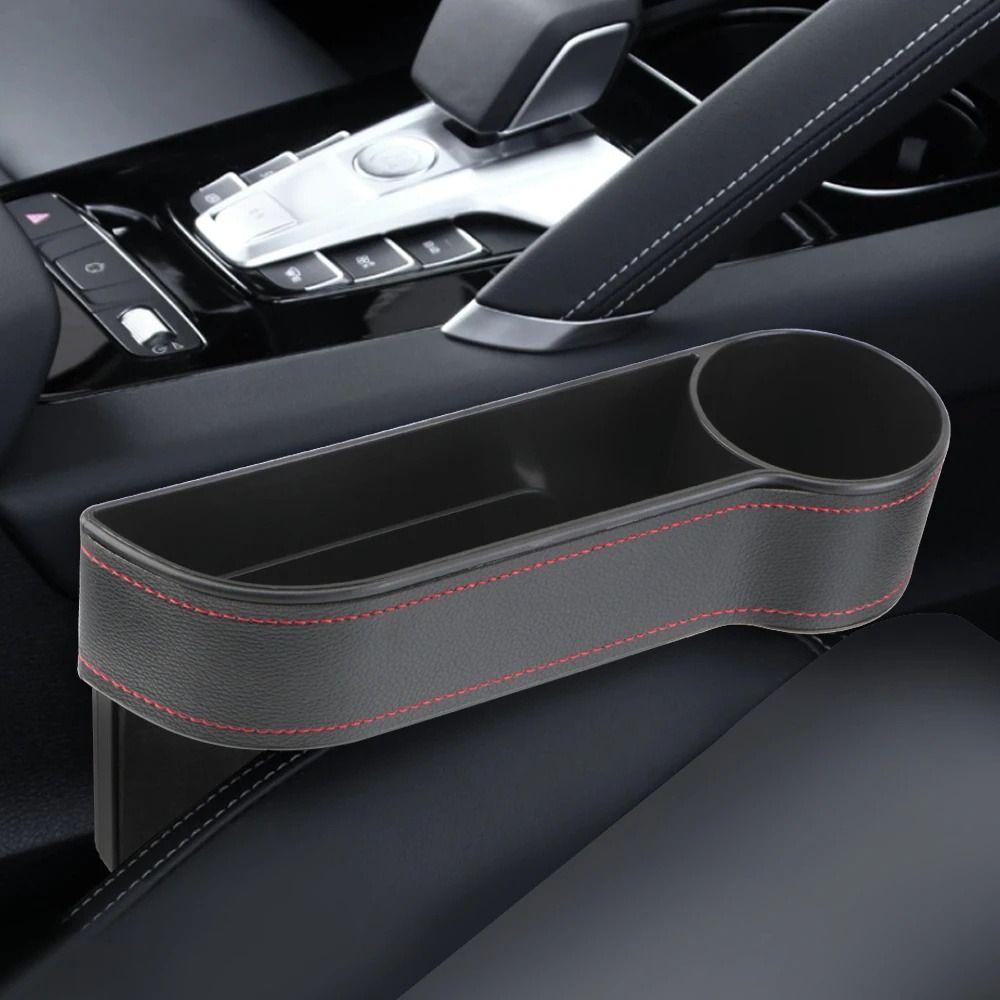 Cup Holder Car Seat Slit Gap Pocket Side Bag Reserved Car Organizer Box  Automobile Slit Box