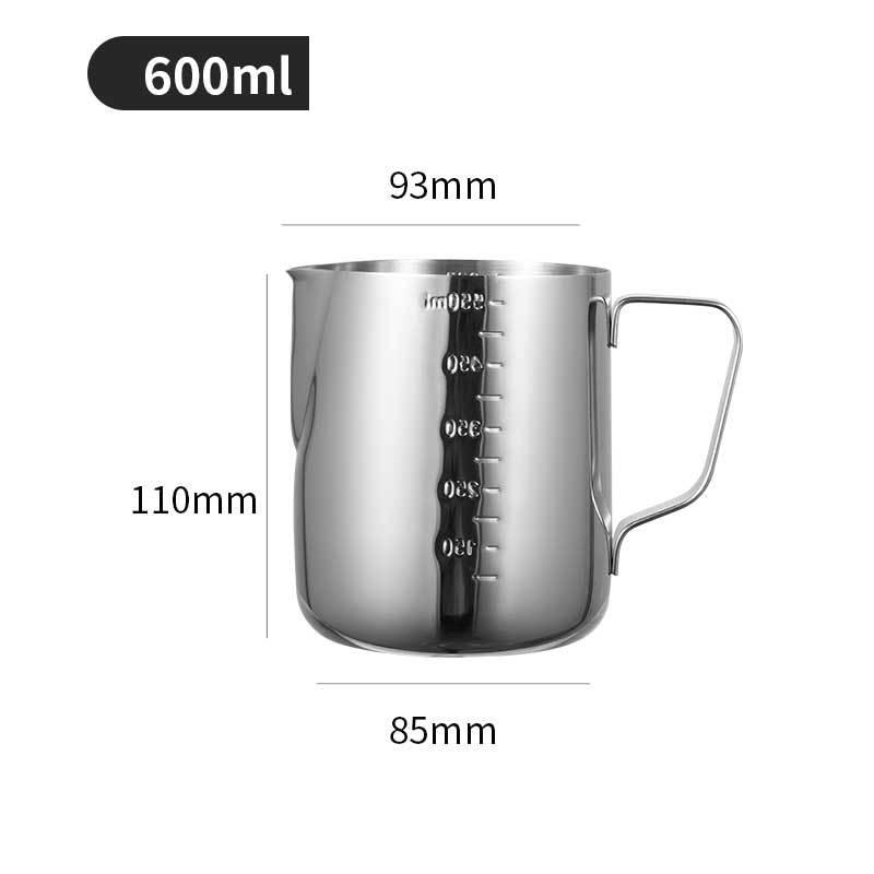1 шт., кувшин для молока для кофе, латте, кувшин для вспенивания молока, кувшин из нержавеющей стали, кувшин для эспрессо, бариста, горшок для молока, аксессуары для кофе