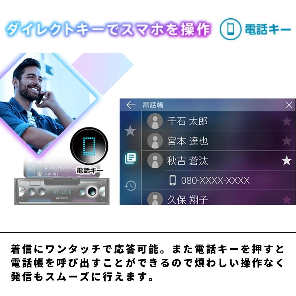 Pioneer Pioneer Audio 1D Mechaless Bluetooth USB iPod iPhone AUX DSP Carrozzeria MVH-7500SC