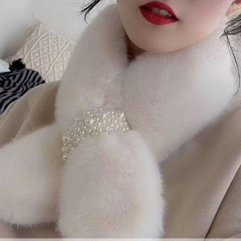 Thicken Shawl Winter Warm Neckerchief Wrap Neck Warmer Solid Color Cross Scarf