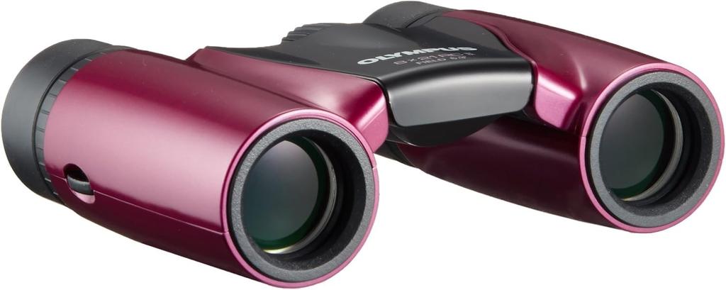 Бинокль Olympus 8x21 RCII Малиновый с крышеобразными призмами Компактная и легкая модель -