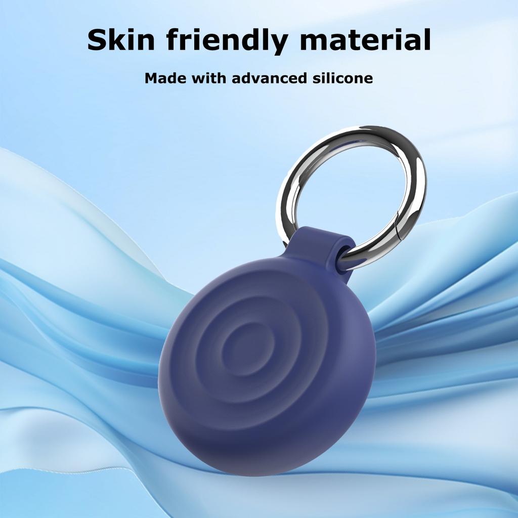 Water Ripple Silicone Protector Case For Airtags Tracking Device Cover Portable Keychain Locator Tracker Cover For Air Tag Coque
