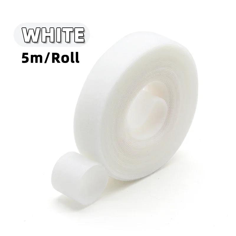 5m/roll Self Adhesive Tape Cable Ties Reusable Loop Bundle DIY Accessories Nylon Strap Organizer Clip Wire Holder ManagementPinstriping Tape 3