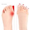 Double-hole Toe Splitter, Thickened Sole, Soft Shock Absorption and Pressure Relief Massage Forefoot Half-yard Pad, Hallux Valgus Orthosis