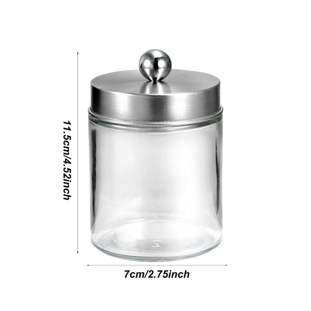 4 шт., набор органайзеров для банок, зубная нить, ватные шарики, Mason Jar, органайзер для хранения в ванной, небольшой держатель, диспенсер для корзин для макияжа
