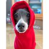 Winter Warm 4-legged Red Jacket for Italy Greyhound Wellington Dog Clothes Autumn Thick Warm Fashion Sweatshirt for Whipbit