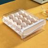 Double-Layer PET Transparent Egg Storage Box for Refrigerators
