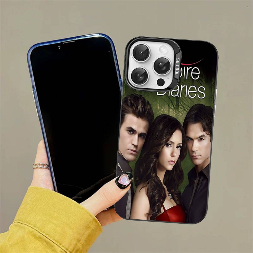 T-The V-Дневники вампира Чехол для телефона Фильм Для iPhone 16 15 14 13 12 11 Pro Max 17 Plus Цветной чехол