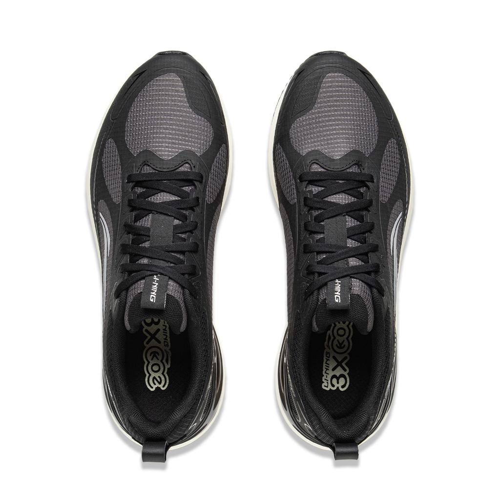 Li Ning Easy to Adapt 2 Амортизация Скользкие Устойчивые к истиранию Дышащие Низкие Беговые кроссовки Мужские Черные ARSV115-5