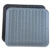 2 Pcs Large Silicone Placemat Dish Drying Mat Kitchen Draining Table Drain Mat Sink Non-slip Pad