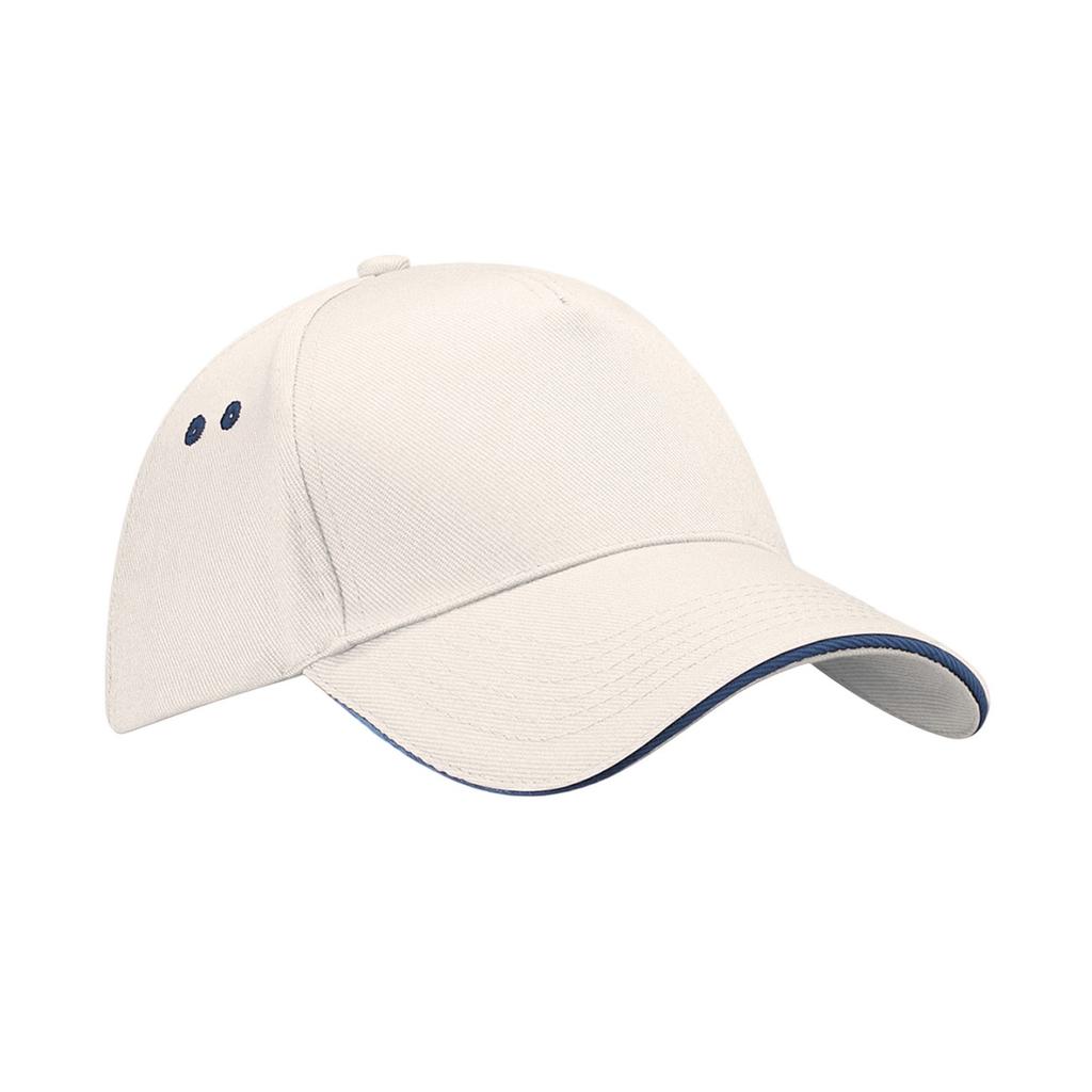 Beechfield 5 Panel Sandwich Peak Baseball Cap