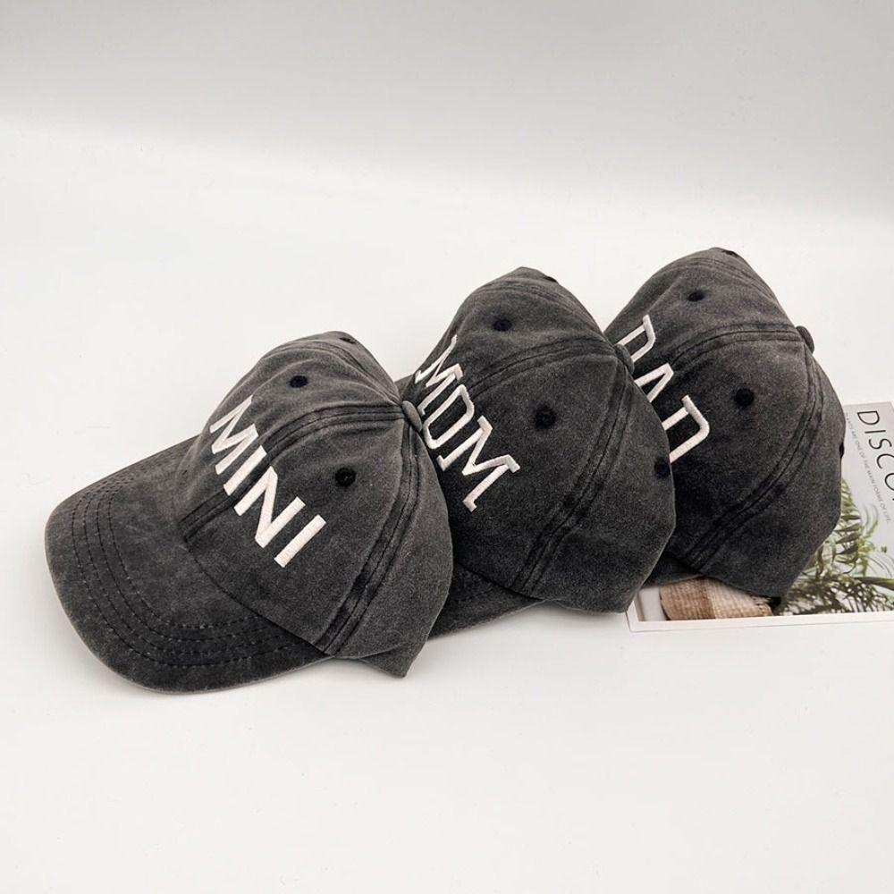 Vintage Parent-child Baseball Hats Washed Cotton Baseball Cap Fashion Outdoor Sunscreen Hats