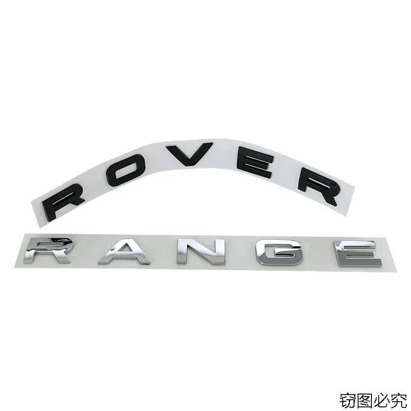 Front Hood Sticker Abs Car Trunk Letters Badge for Land Rover Range Rover Emblem Evoque Vogue Velar SV L405 L322 2 3 4 Sport R5