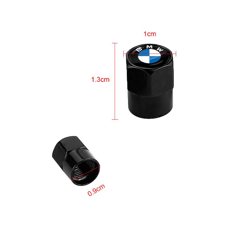 For BMW 1 W E82 4PCS Aluminum Alloy Car Wheel Tire Valve Cap Stem For BMW 50th Kith F30 F10 E90 E46 E60 E70 E39 E36 E87 X7 E92 E91 E28 X3 X1