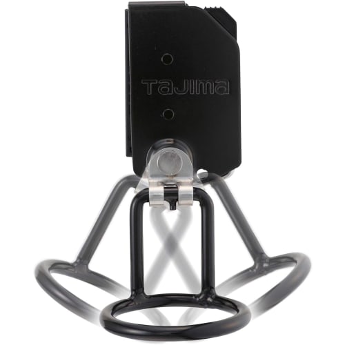 Tajima Safe System Detachable Tool Holder, High-Strength Steel, Single-Hole Hammer, SFKHI-H1M, Easy To Attach and Remove, Can Be Attached To a Belt La