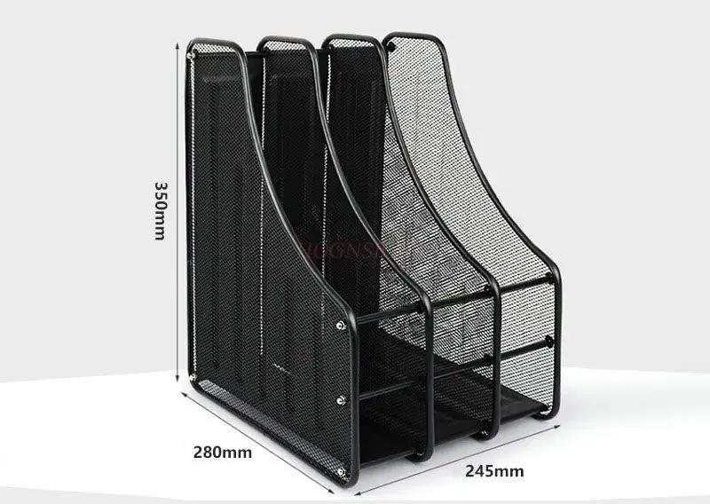 1 шт. Тройная полая металлическая сетка miscellaneous file frame file holder desktop file storage office supplies