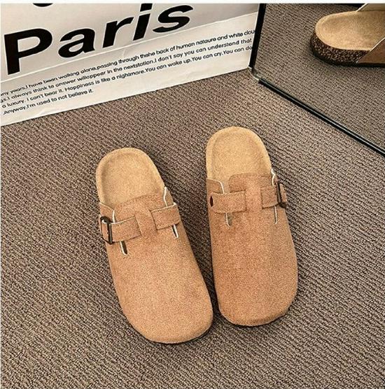 Женские повседневные шлепанцы Birkenstock 2025 года, плоские, без задника, нескользящие
