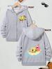 Krusty Krab SpongeBob Zip Hoodie Kids Summer Cute Cartoon Crewneck Boys Girls Age 3-14