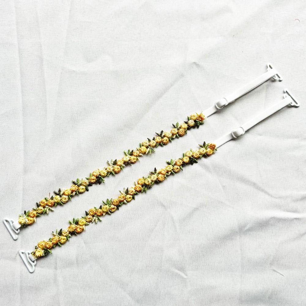 Lace Floral Bra Straps Polyester Bra Straps Replacement New Floral Shoulder Belts