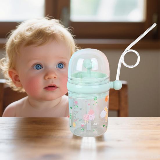 Кружка-брызгалка «Кит» с трубочкой, герметичная, многоразовая, поильник для детей, 260 мл, стакан-фонтан «Кит» для вечеринки, школы, пляжа