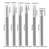 Набор из 6 резцов для резьбы по дереву для роторного инструмента, гравировки, поделок, шлифовальный инструмент 3 мм, инструмент для скульптуры, сверло для резьбы по дереву 2,35/3,0 мм