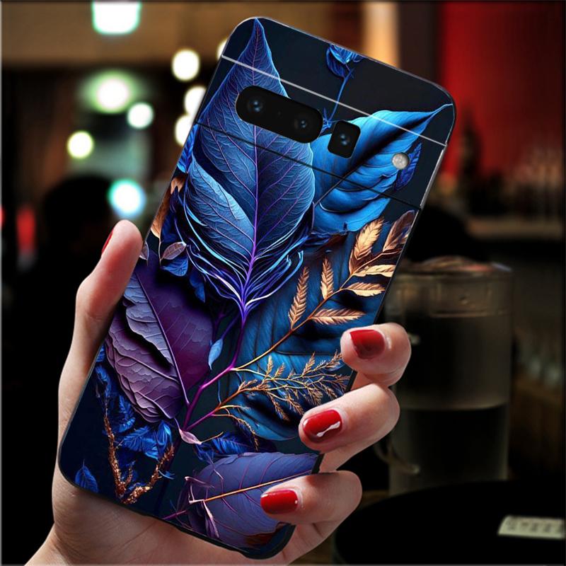 Flower Leaf Bird Phone Case For Google Pixel 8 7 Pro 7A 7 6A 6 Pro Pixel 8A 4A 3A 4 XL Pixel 5 6 4 3A XL