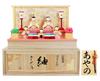 Osaka Choseido Hina Compact 3 Tier Storage Name Wooden Tag Bonus Included Nagumo Iyo Made In Hina Decoration Doll, Mini, Wooden, Decoration,
