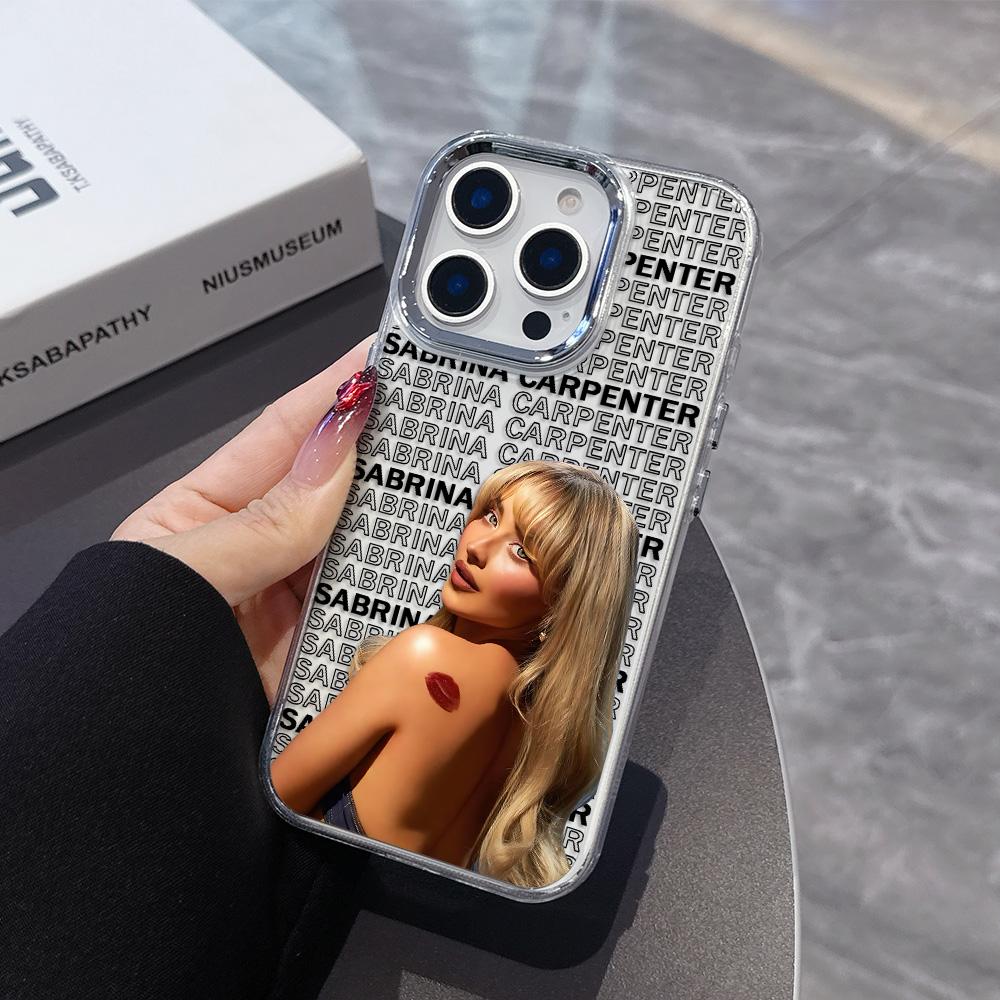 Чехол для телефона Singer S-Sabrina C-Carpenter для iPhone 17 Air 16 e 15 14 13 12 11 Pro Max Plus SE 2020 2022 Мягкая задняя крышка