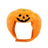 Orange Pet Pumpkin Hat Halloween Pet Pumpkin Cap Creativity Cat Pumpkin Headwear