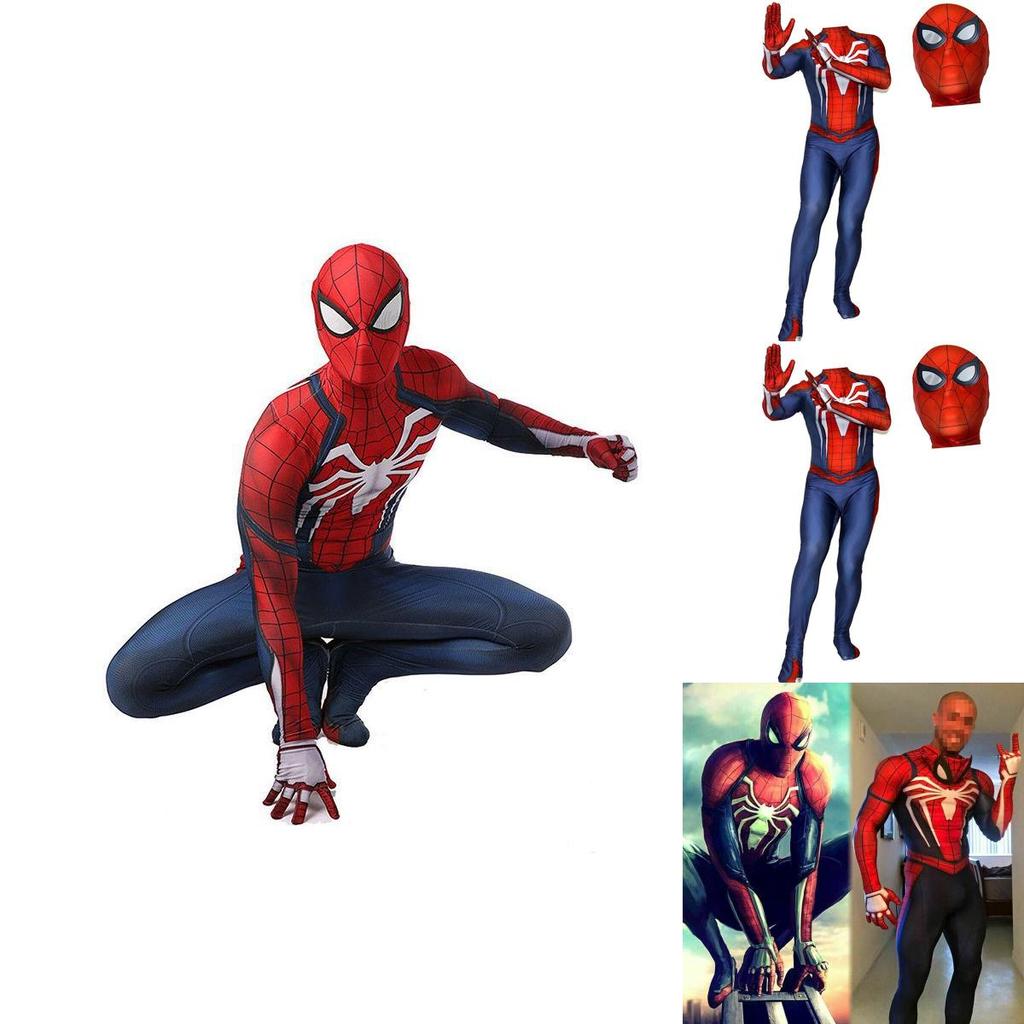 Костюм для косплея Человека-паука от Insomniac для PS4, 3D-принт, взрослый детский костюм Спайди зентай с изысканным исполнением и дышащим материалом лайкра