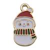 Set of 50 Christmas Oil Drop Pendants: Cute Santa, Snowman, Tree DIY Jewelry Accessories