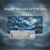 Mouse Pad Dark Blue Ocean Waves Gamer printon demand Computer Large Mousepad XXL MousePads Office Non-Slip Carpet Mice Pad