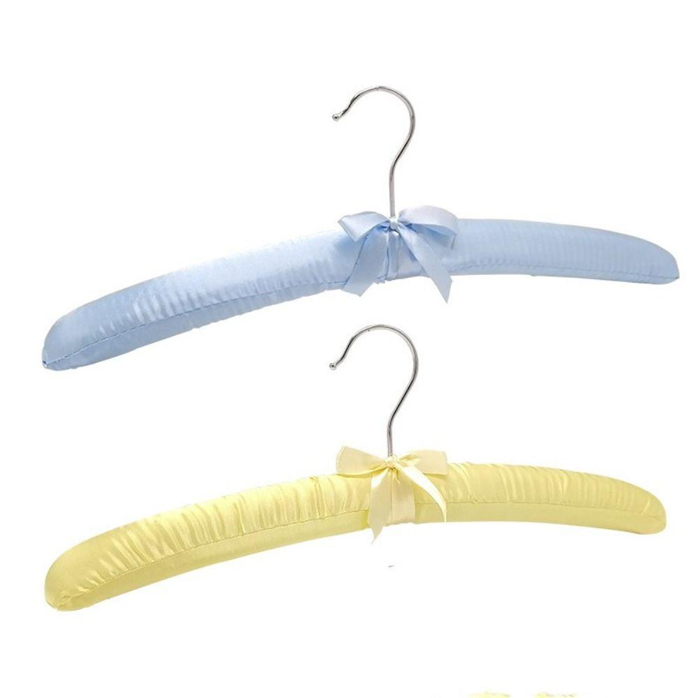 Сатиновая мягкая вешалка для одежды, обтянутая шелком, стойка для пальто и пиджаков, вешалка для демонстрации в магазине