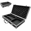 Hard Shell Karaoke Storage Case Sponge Compartment Instrument Box Microphone Carrying Case Singing