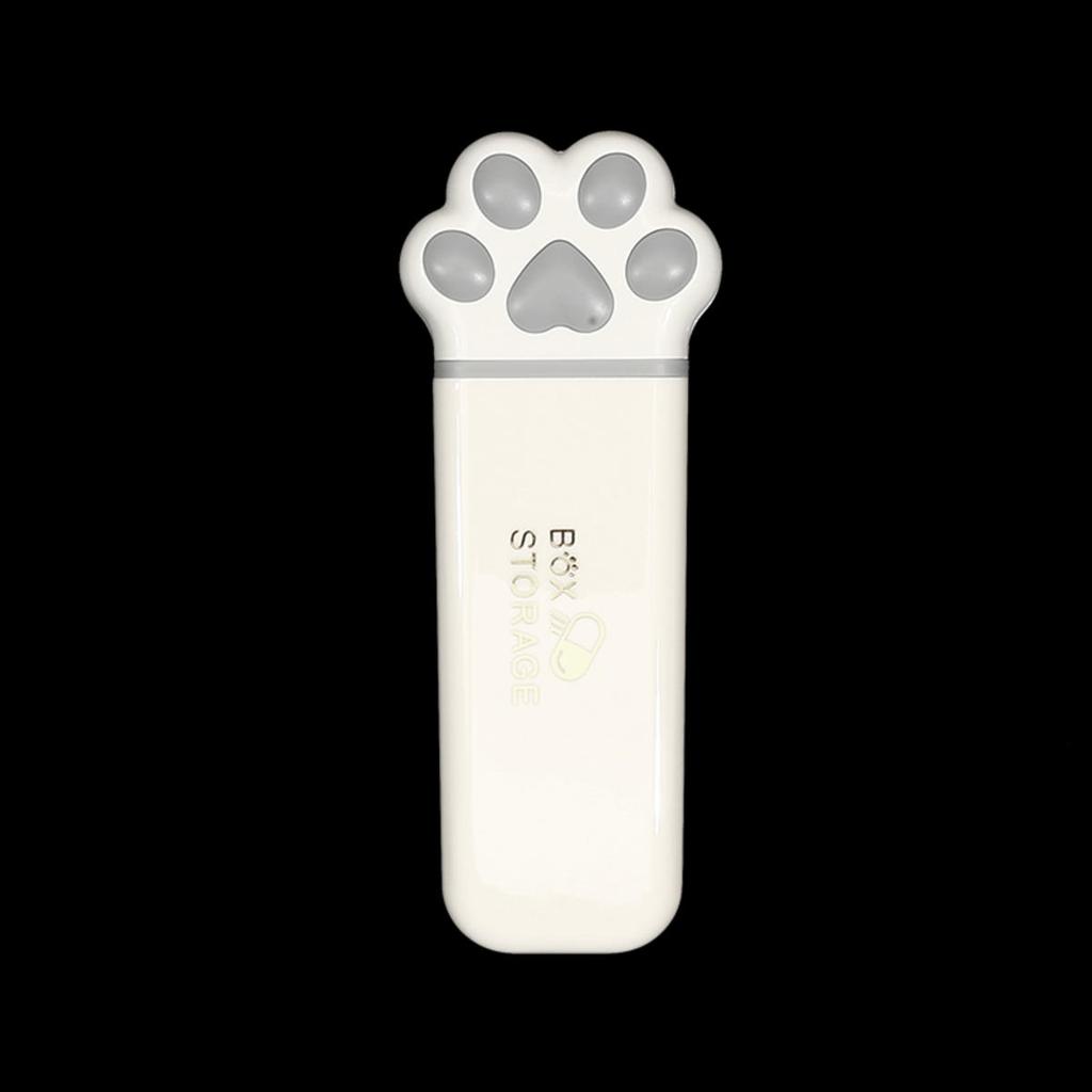 Мини Кошачья Лапка Коробка для Хранения Лекарств Портативные Ежедневные Контейнеры для Таблеток Органайзер для Путешествий Диспенсер для Таблеток Рыбьего Жира