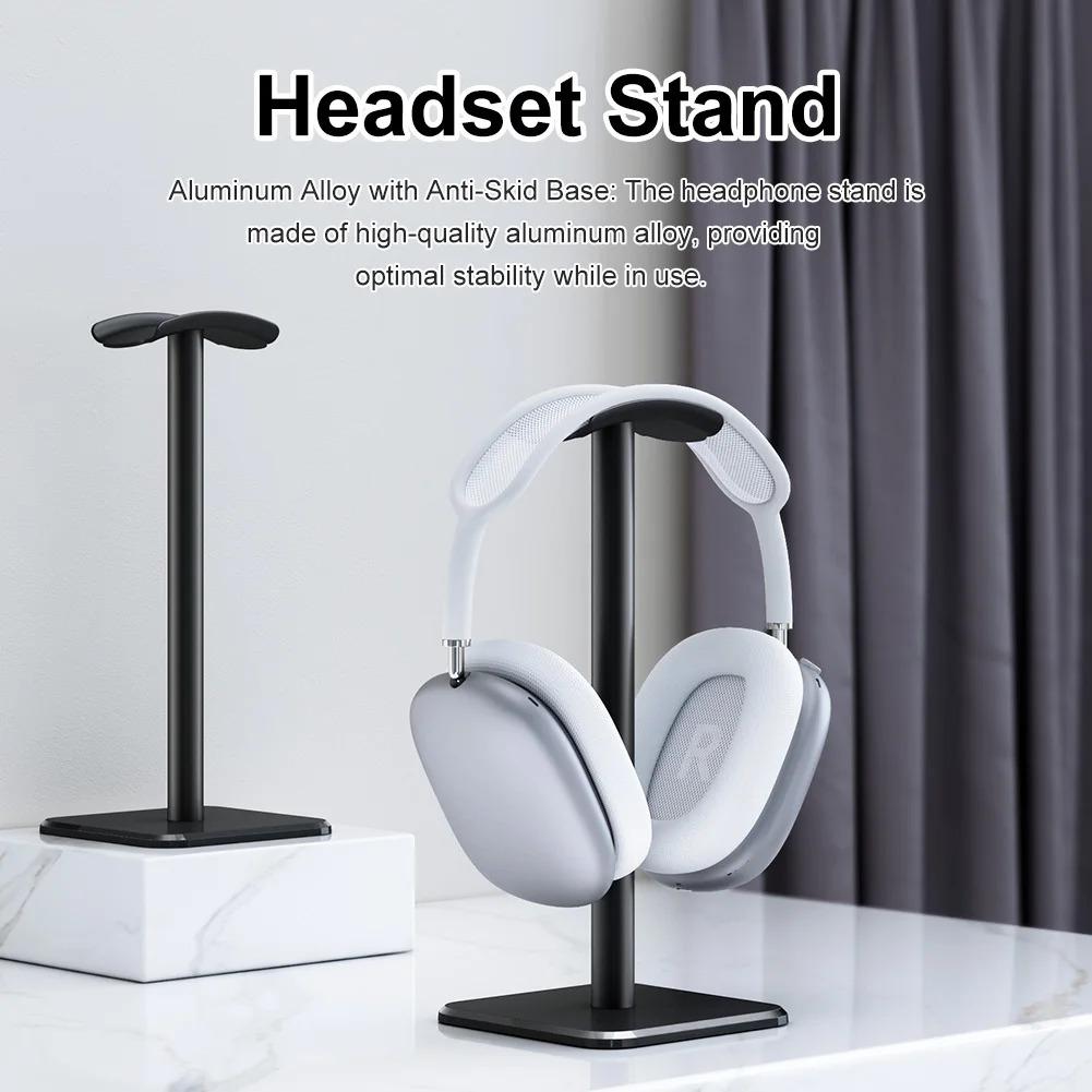 1PC Aluminium Alloy Headphone Stand Holder Space Saving Gaming Headset Stand Rack Desktop Organizer Display Earphone Hanger Bracket
