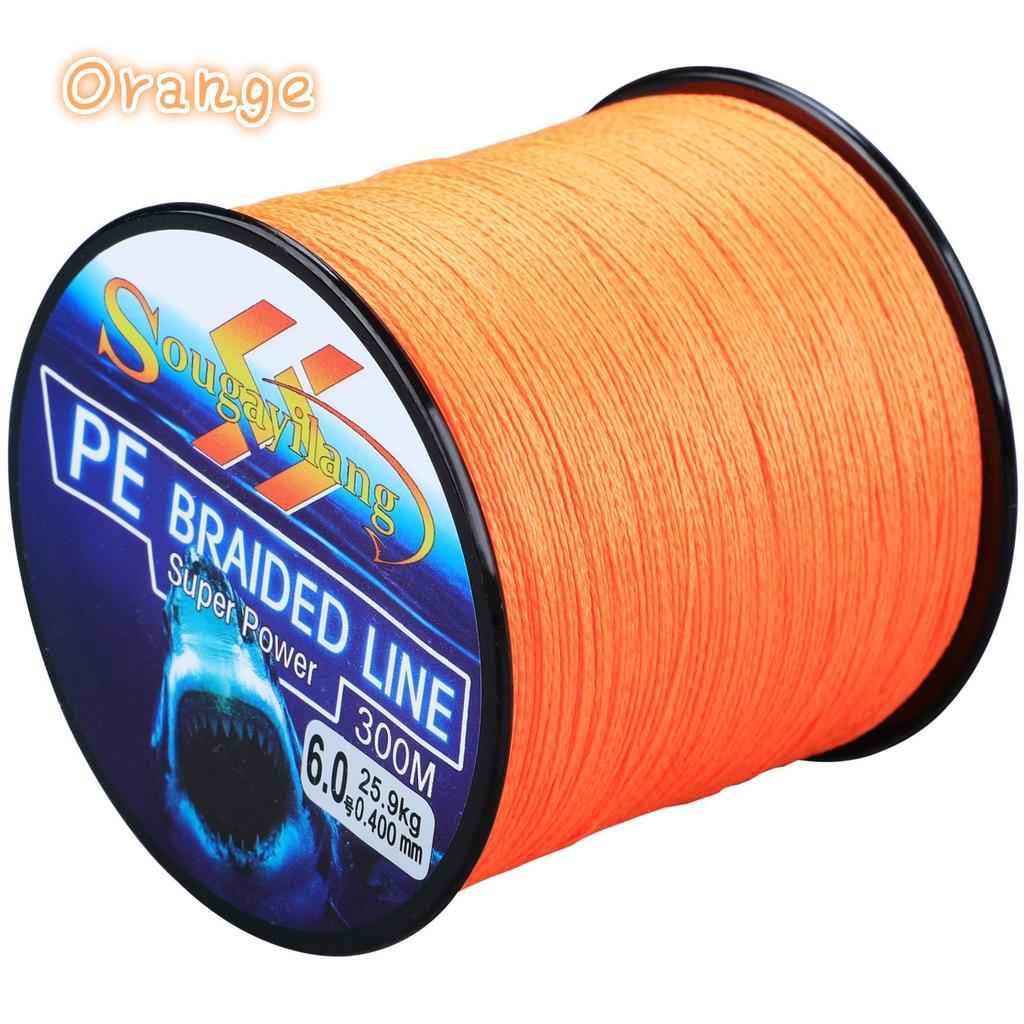 Fishing Line 300M 6 Color Braided Fishing Lines 4-Strands PE Spinning Fishing Reel Braided Line