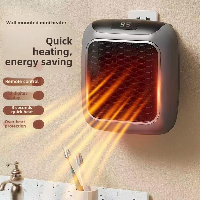 Black Technology Mini Heater Household Bathroom Small Wall Heater Small Sun Energy Saving and Power Saving