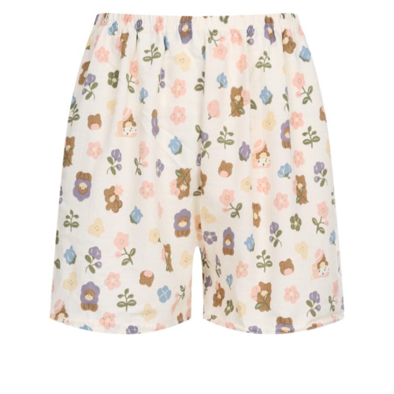 Shop Women S elaStic waiSt emboSSed Character Lounge ShortS Pink Cha Wpt 20731