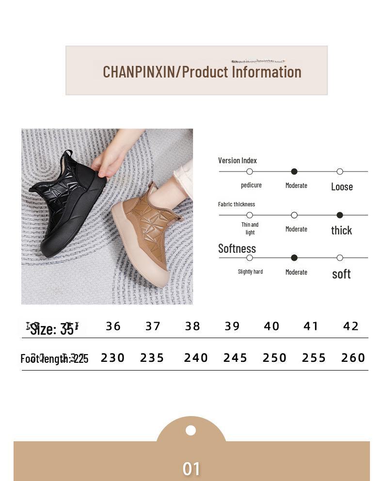 2024 Women's Thick-Soled, Waterproof Cotton Snow Boots with Wool Lining - Non-Slip & Casual Winter Fashion