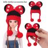 Accessories For Obitsu11 Dolls Doll Knitted Hat 1/12bjd Hat Animal Ear Caps Cartoon Knitted Hats