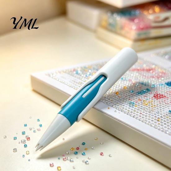 Rhinestone Painting Bead Applicator Automatic Art Dispenser, Tool, Reloadable Drill Pen Wax-free for 2.8mm Round Drills