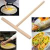 1/2PCS T Shape Wooden Crepe Maker Pancake Batter Spreader Stick Home Kitchen Tool DIY Pancake Restaurant Canteen Supplies