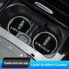 2Pcs Lincoln Logo Water Cup Pad Laser Silent Mat For Lincoln Navigator Continental Nautilus Aviator MKZ MKX MKC MKT MKS Corsair UU111