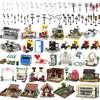 MOOXI Городская архитектура Уличный фонарь Ферма Развлечения Туалет Коляска MOC Кирпичики DIY Диорама Взрослый Детская Игрушка Набор Строительных Блоков Подарок