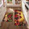 2Pcs Anti Fatigue Kitchen Rugs Merry Christmas Ball Waterproof Non-Slip Thick Cushioned Kitchen Mat Heavy Duty Comfort Standing Mat for Kitchen
