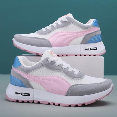 Новинка 2023 года, женская обувь, студенческая обувь на платформе с сетчатой ​​поверхностью, модная повседневная спортивная обувь, женская обувь