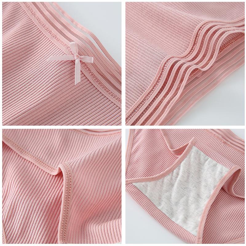 CFSC Women's Large Size Underwear Solid Color Print Underwear