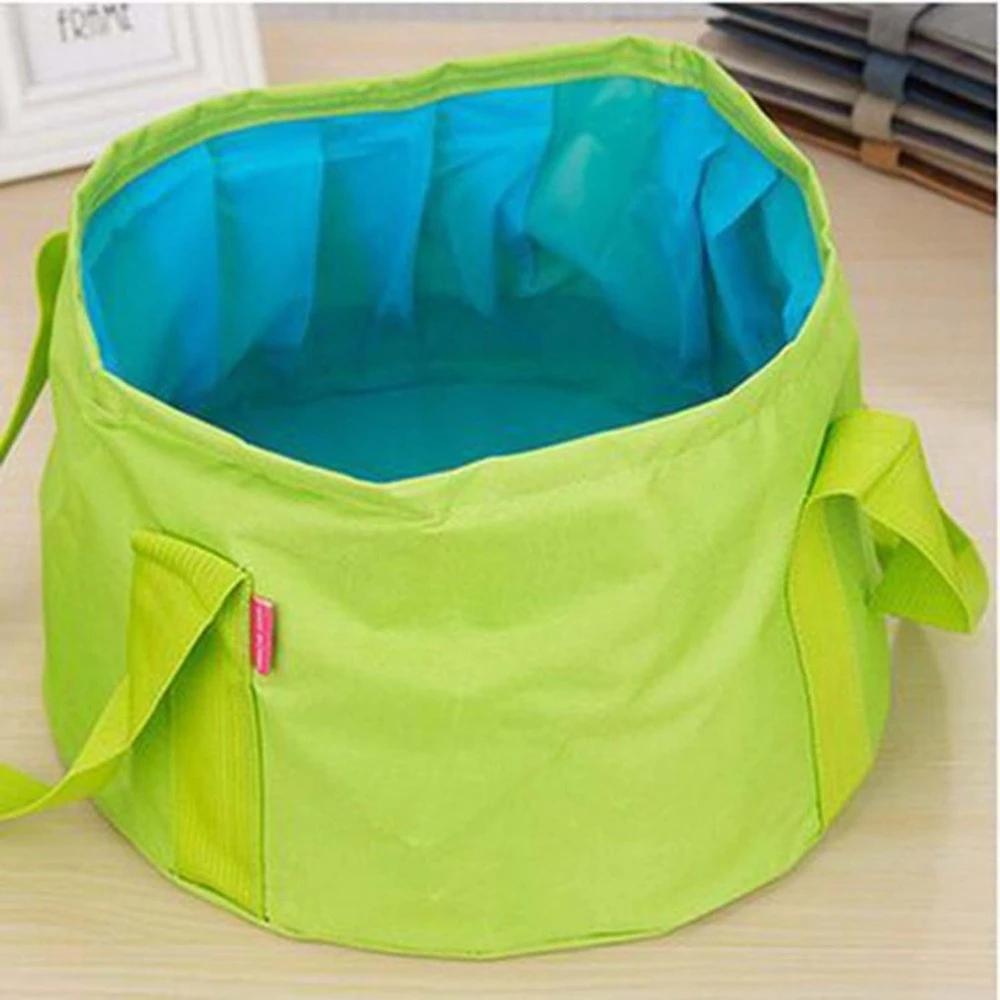 Portable Outdoor Travel Foldable Folding Camping Washbasin Basin Bucket Bowl Sink Washing Bag Water Bucket Massage Foot