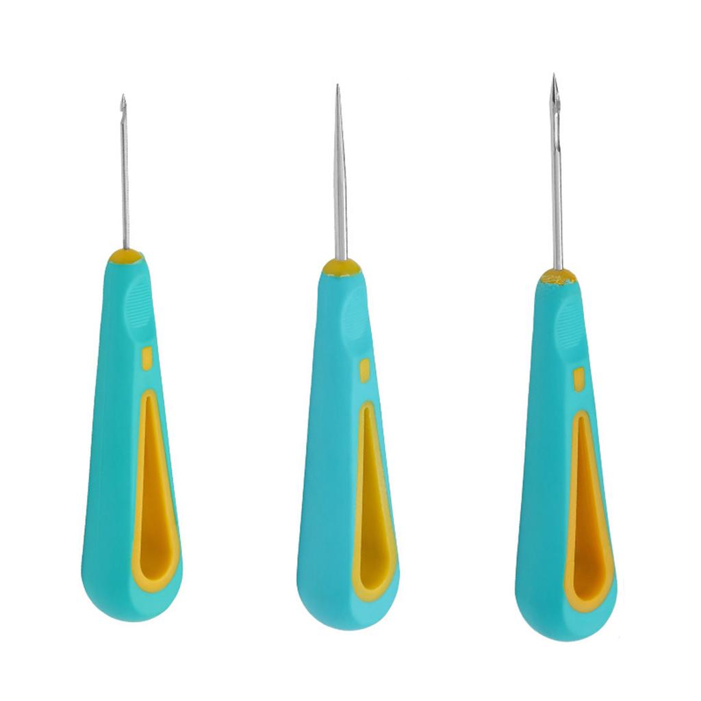 3x DIY Candle Making Punch Tool Round Hole Cone Hand Drills Punch Needle Candle Wick Tools for Crafting Candle Making